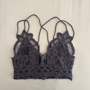 Free People Adella Bralette Grey Size Small
